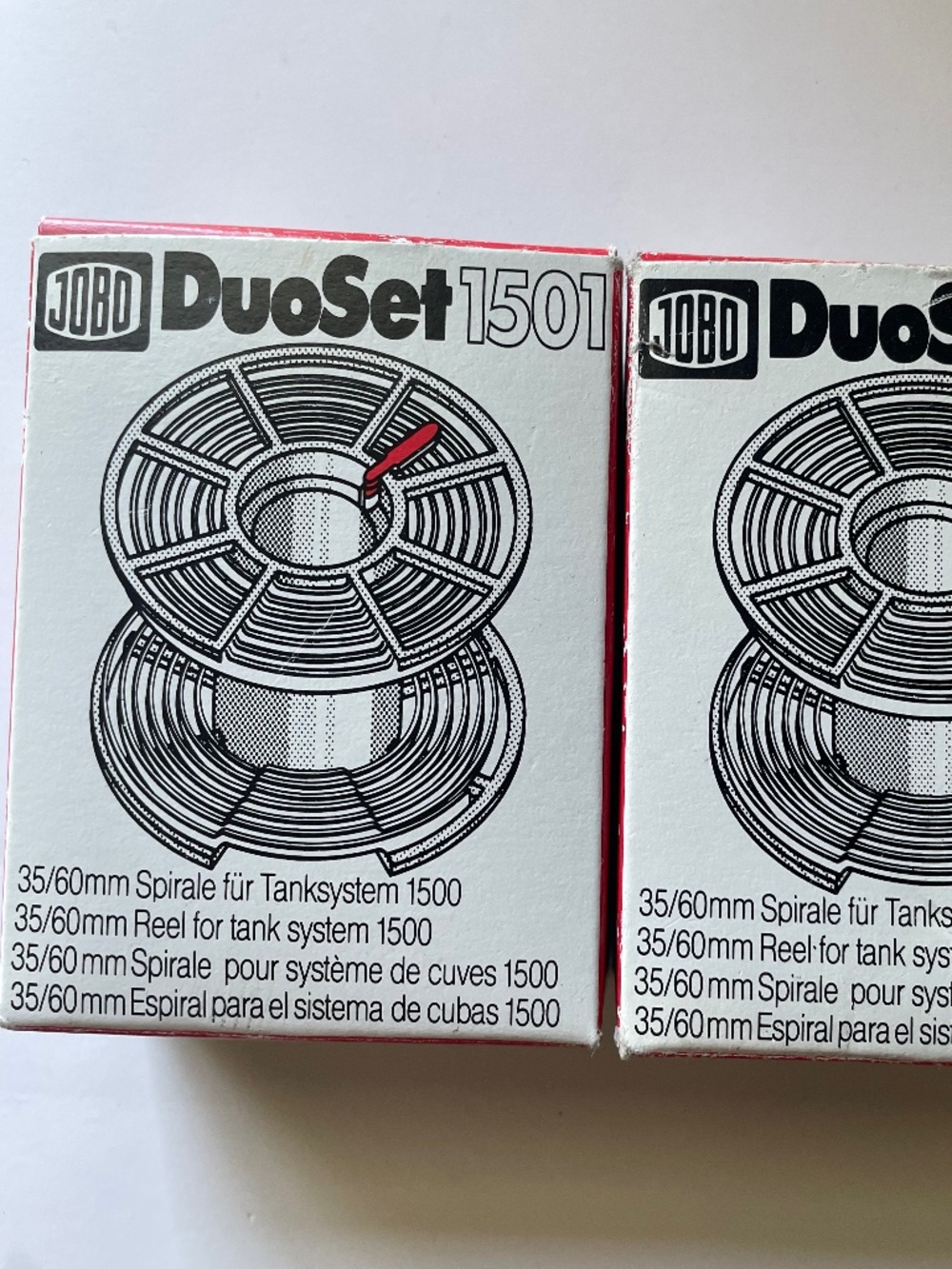 Jobo 1501 DuoSet film reel w/separator clips  35mm /120/220 Germany